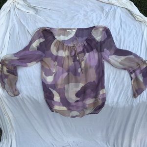 Sheer silk blouse